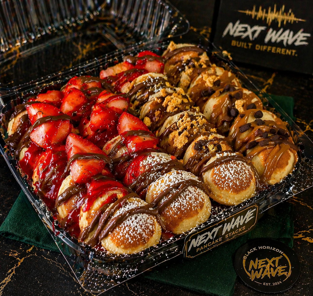 🥞 Next Wave Loaded Stack (15 Mini Pancakes))